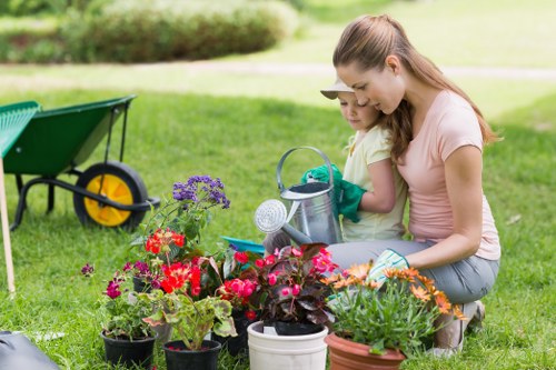 Patio cleaning service improving a garden patio in Earlsfield